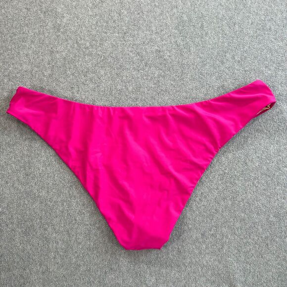 J.Crew Women's Curved Waist Cheeky Bikini Bottom Women's 2X Pink BC125 - Picture 8 of 8